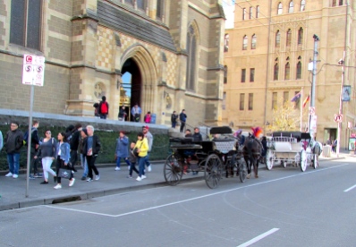 Melbourne Aug 2018 horse carriages